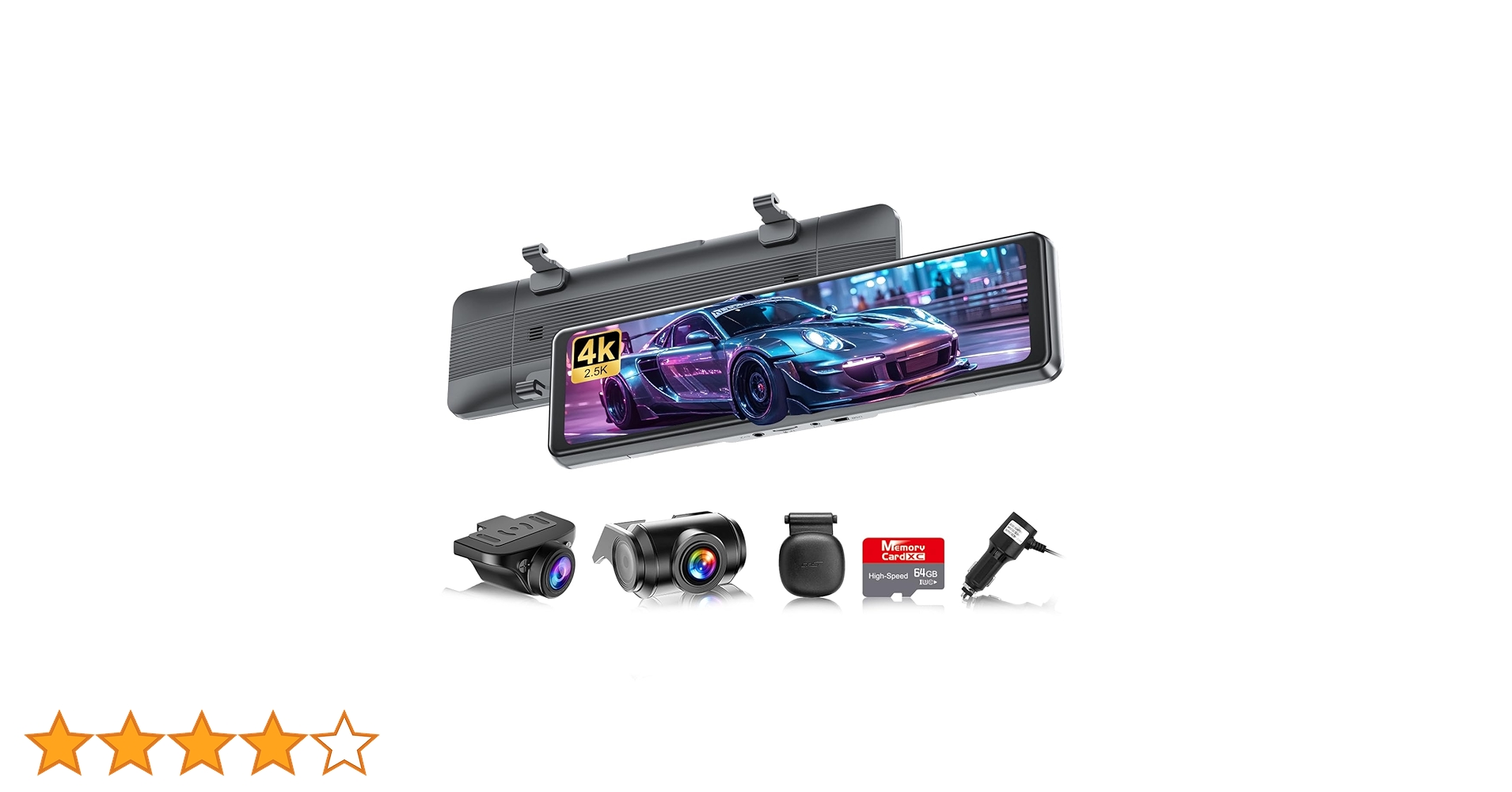 Amazon.co.jp: VANBAR ドライブレコーダー ミラー型 前後カメラ (11